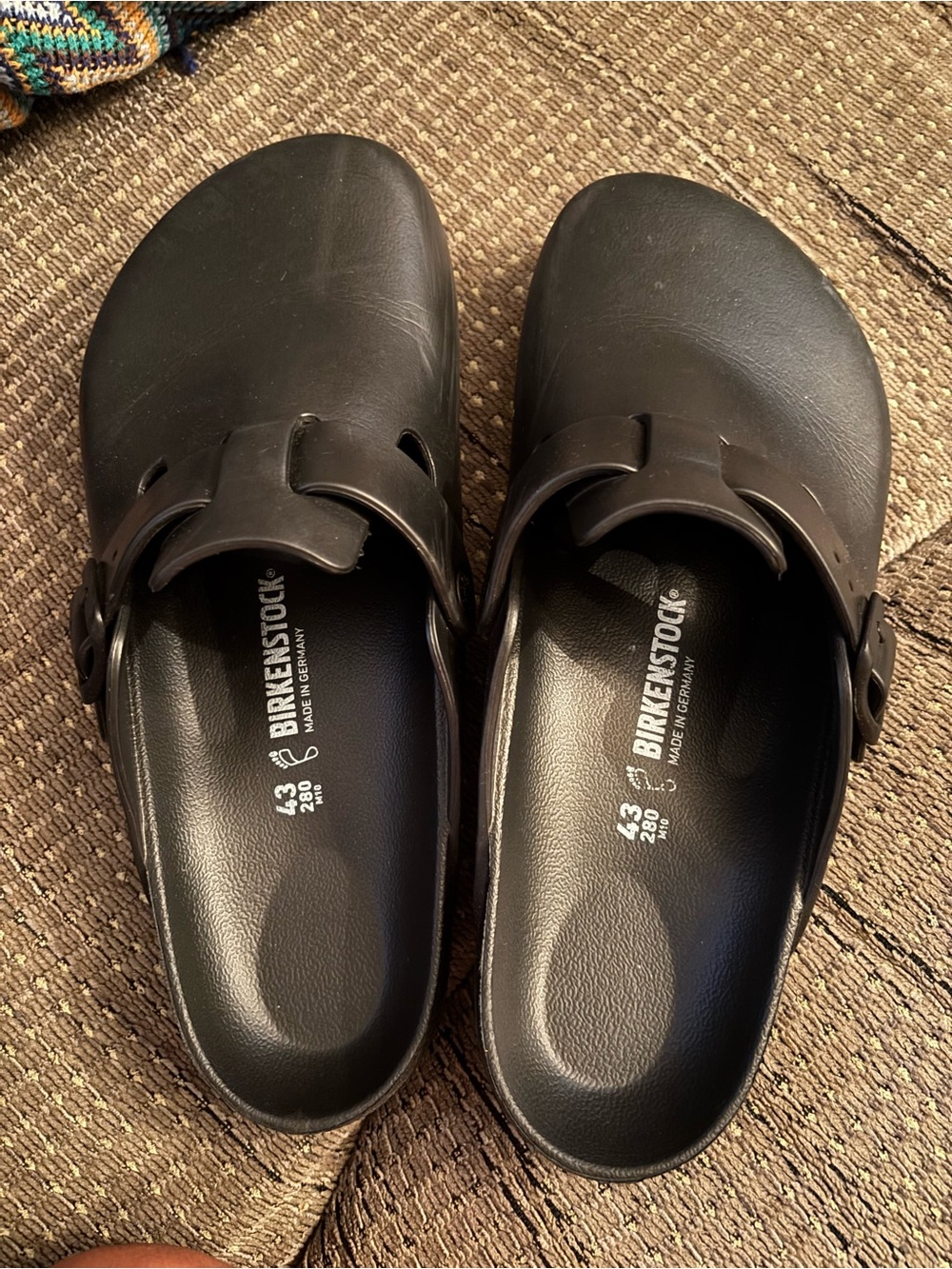 Birkenstock Black Slip-On Clogs